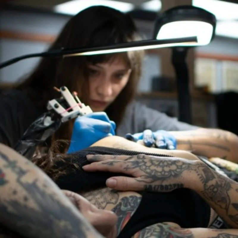 Scripttoria (Victoria) — Lettering, Black & Grey, Memorial tattoo artist at Ohana Tattoo Waikiki Hawaii